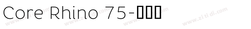 Core Rhino 75字体转换
